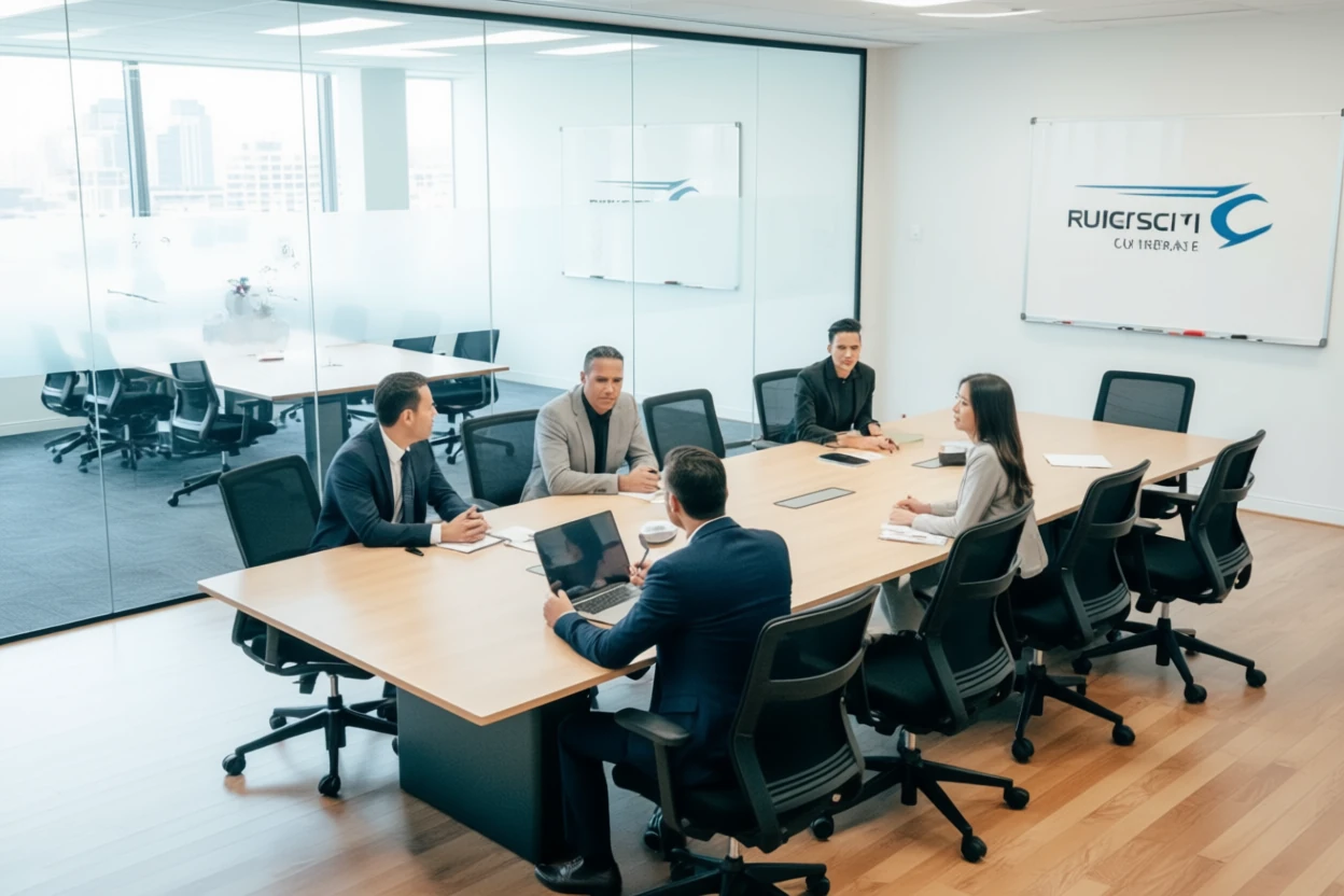 Professional team collaboration